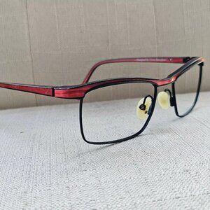 Etnia designed by Etnia Barcelona Women Eyeglasses Frame Black/Red AKITA Glasses